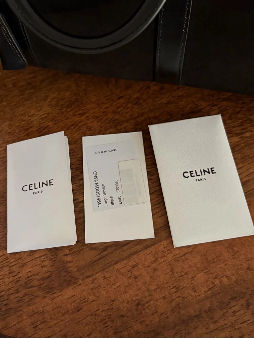 Celine Large Boston Bag in Black Suede